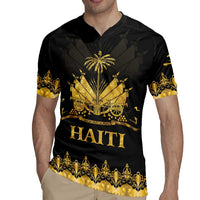 Haiti Neg Marron Gold Rugby Jersey Lespwa pa anyen san aksyon LT01 - Polynesian Pride