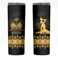 Haiti Neg Marron Gold Skinny Tumbler Lespwa pa anyen san aksyon