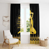 Haiti Neg Marron Gold Window Curtain Lespwa pa anyen san aksyon LT01 - Polynesian Pride