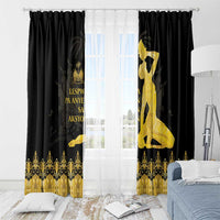 Haiti Neg Marron Gold Window Curtain Lespwa pa anyen san aksyon LT01 - Polynesian Pride