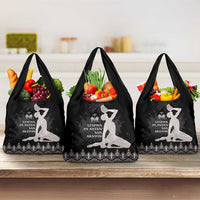Haiti Neg Marron Silver Grocery Bag Hope is Nothing Without Action LT01 3-pack One Size Silver - Polynesian Pride
