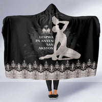 Haiti Neg Marron Silver Hooded Blanket Hope is Nothing Without Action LT01 One Size Silver - Polynesian Pride