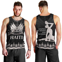 Haiti Neg Marron Silver Men Tank Top Hope is Nothing Without Action LT01 - Polynesian Pride
