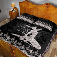 Haiti Neg Marron Silver Quilt Bed Set Hope is Nothing Without Action LT01 - Polynesian Pride