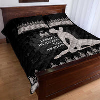 Haiti Neg Marron Silver Quilt Bed Set Hope is Nothing Without Action LT01 - Polynesian Pride