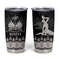 Haiti Neg Marron Silver Tumbler Cup Hope is Nothing Without Action LT01 Silver - Polynesian Pride