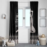 Haiti Neg Marron Silver Window Curtain Hope is Nothing Without Action LT01 - Polynesian Pride