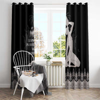 Haiti Neg Marron Silver Window Curtain Hope is Nothing Without Action LT01 - Polynesian Pride
