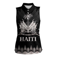 Haiti Neg Marron Silver Women Sleeveless Polo Shirt Hope is Nothing Without Action