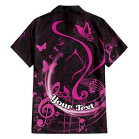 Personalised Survivor Melody Pink Family Matching Summer Maxi Dress and Hawaiian Shirt Breast Cancer Polynesian Pattern