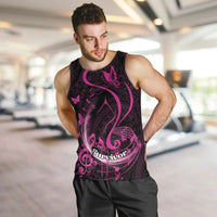 Personalised Survivor Melody Pink Men Tank Top Breast Cancer Polynesian Pattern LT01 Pink - Polynesian Pride