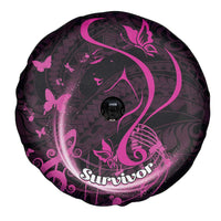 Survivor Melody Pink Spare Tire Cover Breast Cancer Polynesian Pattern LT01 - Polynesian Pride