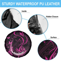 Survivor Melody Pink Spare Tire Cover Breast Cancer Polynesian Pattern LT01 - Polynesian Pride