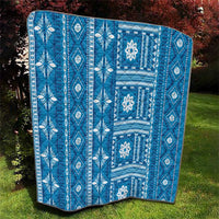 Fiji Masi All Blue Quilt Tapa Pattern - Polynesian Pride