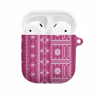 Fiji Masi All Pink AirPods Case Tapa Pattern LT01 Pink - Polynesian Pride