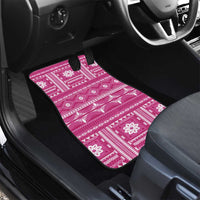 Fiji Masi All Pink Car Mats Tapa Pattern - Polynesian Pride