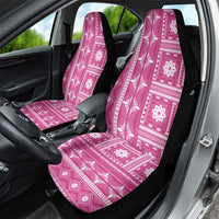 Fiji Masi All Pink Car Seat Cover Tapa Pattern - Polynesian Pride
