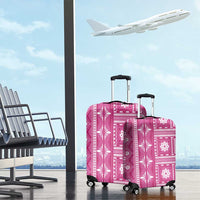 Fiji Masi All Pink Luggage Cover Tapa Pattern - Polynesian Pride