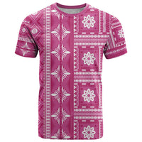 Fiji Masi All Pink T Shirt Tapa Pattern - Polynesian Pride