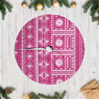 Fiji Masi All Pink Tree Skirt Tapa Pattern - Polynesian Pride