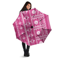 Fiji Masi All Pink Umbrella Tapa Pattern - Polynesian Pride