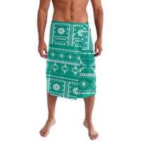Fiji Masi All Teal Lavalava Tapa Pattern - Polynesian Pride