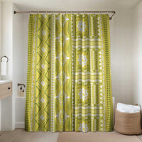 Fiji Masi All Yellow Bathroom Set Tapa Pattern - Polynesian Pride