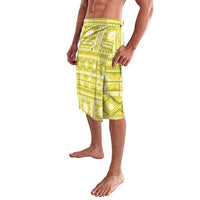 Fiji Masi All Yellow Lavalava Tapa Pattern - Polynesian Pride