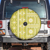 Fiji Masi All Yellow Spare Tire Cover Tapa Pattern - Polynesian Pride