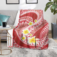 Plumeria Polynesian Coral Glitter Pattern Blanket LT01 - Polynesian Pride