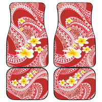 Plumeria Polynesian Coral Glitter Pattern Car Mats LT01 - Polynesian Pride