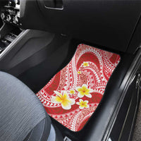Plumeria Polynesian Coral Glitter Pattern Car Mats LT01 - Polynesian Pride