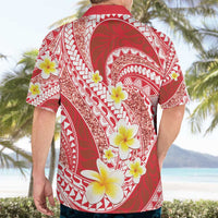 Plumeria Polynesian Coral Glitter Pattern Hawaiian Shirt LT01 - Polynesian Pride