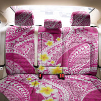 Plumeria Polynesian Pink Glitter Pattern Back Car Seat Cover