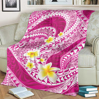 Plumeria Polynesian Pink Glitter Pattern Blanket LT01 - Polynesian Pride