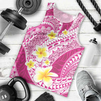 Plumeria Polynesian Pink Glitter Pattern Men Tank Top LT01 - Polynesian Pride