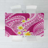 Plumeria Polynesian Pink Glitter Pattern Tablecloth LT01 Pink - Polynesian Pride
