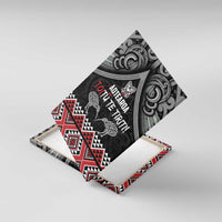 Aotearoa Toitu Te Tiriti Waitangi Canvas Wall Art Proud To Be Maori LT01 With Frame Black - Polynesian Pride