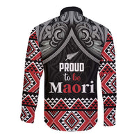 Aotearoa Toitu Te Tiriti Waitangi Long Sleeve Button Shirt Proud To Be Maori LT01 - Polynesian Pride