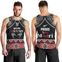 Aotearoa Toitu Te Tiriti Waitangi Men Tank Top Proud To Be Maori LT01 - Polynesian Pride