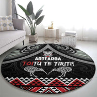 Aotearoa Toitu Te Tiriti Waitangi Round Carpet Proud To Be Maori LT01 - Polynesian Pride