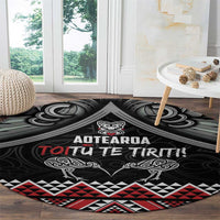 Aotearoa Toitu Te Tiriti Waitangi Round Carpet Proud To Be Maori LT01 - Polynesian Pride