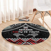 Aotearoa Toitu Te Tiriti Waitangi Round Carpet Proud To Be Maori LT01 - Polynesian Pride