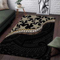 Beige Polynesian Starfish Unique Pattern Area Rug LT01 Beige - Polynesian Pride