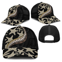 Beige Polynesian Starfish Unique Pattern Baseball Net Cap LT01 - Polynesian Pride