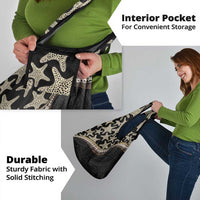 Beige Polynesian Starfish Unique Pattern Grocery Bag LT01 - Polynesian Pride