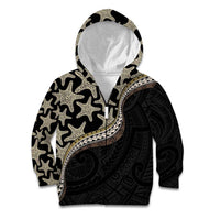 Beige Polynesian Starfish Unique Pattern Kid Hoodie LT01 Zip Hoodie Beige - Polynesian Pride