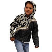 Beige Polynesian Starfish Unique Pattern Kid Hoodie LT01 - Polynesian Pride