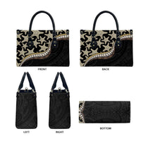 Beige Polynesian Starfish Unique Pattern Leather Bag LT01 - Polynesian Pride