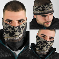 Beige Polynesian Starfish Unique Pattern Neck Gaiter LT01 - Polynesian Pride